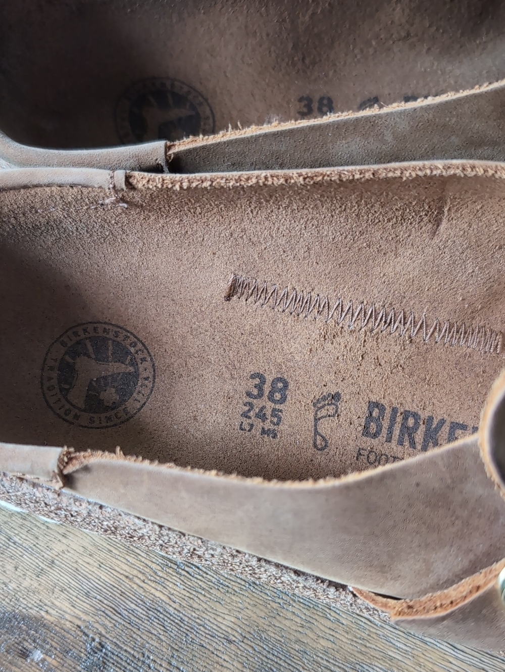 Birkenstock Buckley Clog - Oiled Leather 38 Regular Cognac Brown Tan - Picture 11 of 14